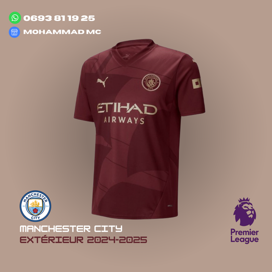Maillot Manchester City Extérieur 2024-2025